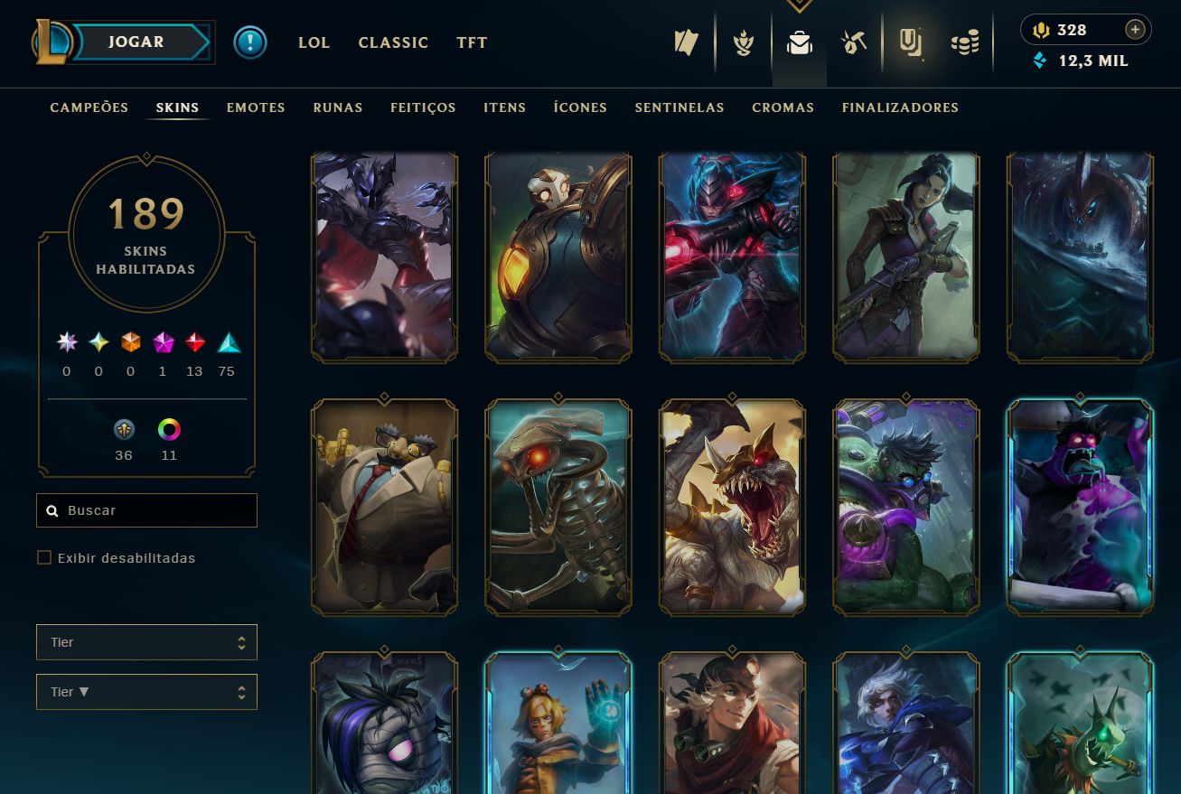 [ACESSO IMEDIATO] Ranked Open 189 Skins 150 Campeões