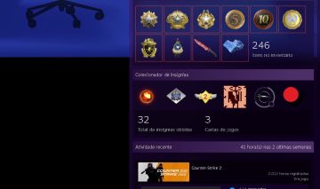 CONTA DE CS2 COM KIT AZUL SO PEGAR E JOGAR