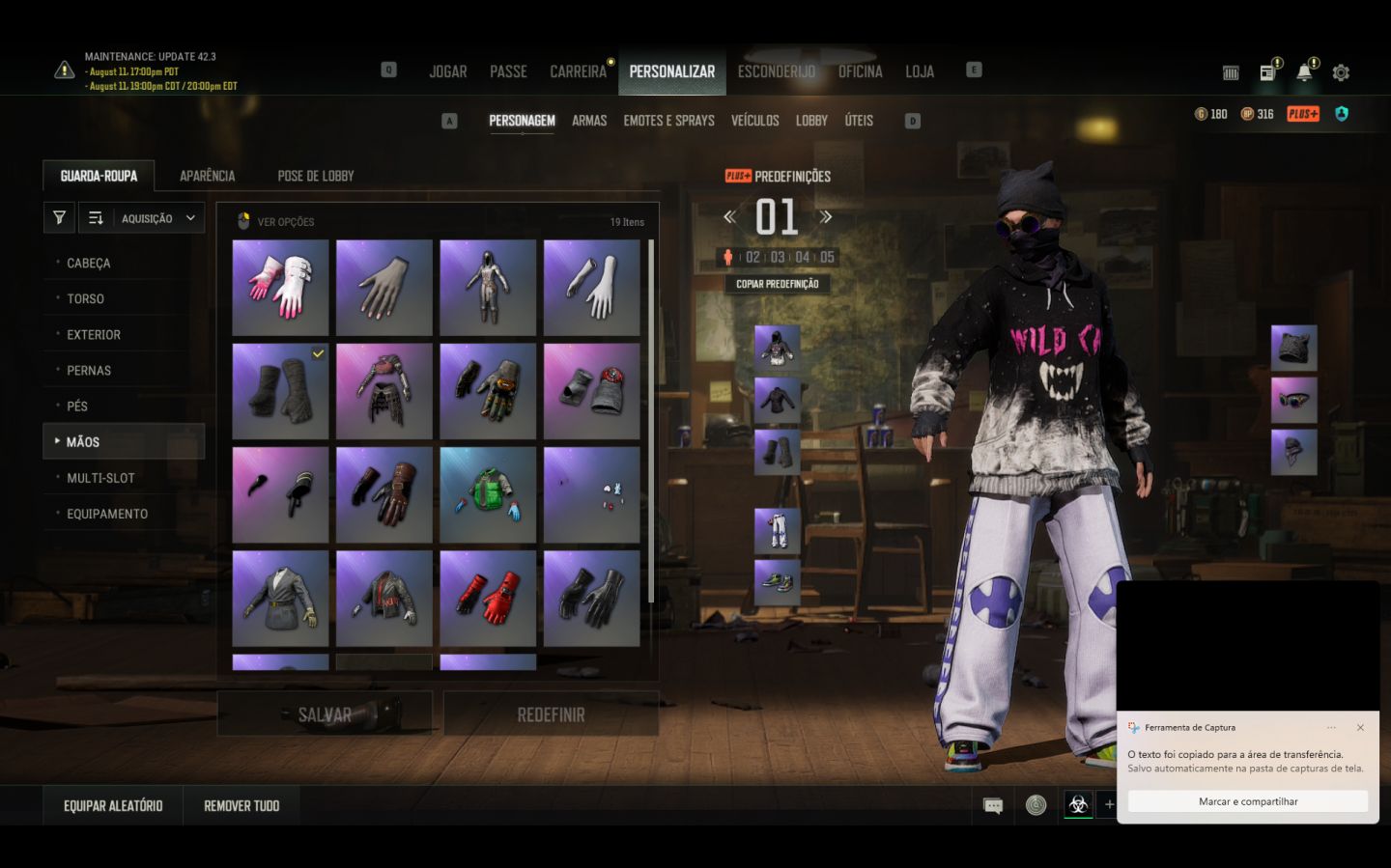 CONTA PUBG PC 3 PROGRESSIVAS AUG NEON DREAM LV 4 , ACE32 , KAR98K