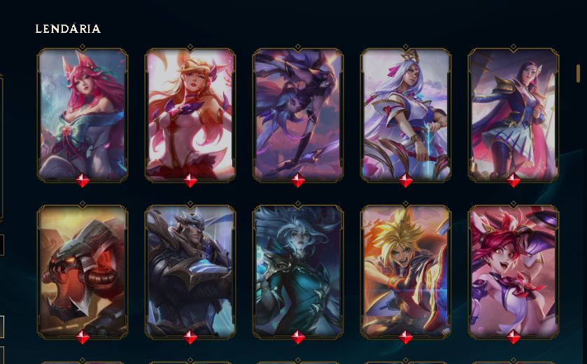 Conta de lol mais vava