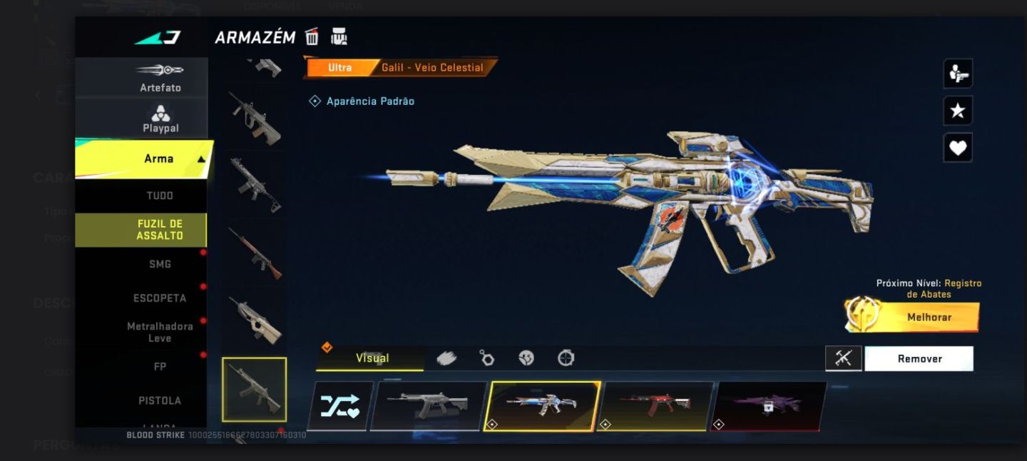 Conta blood strike com melhores skins