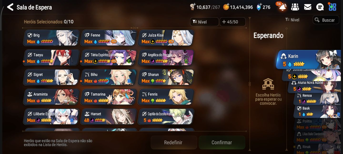 Conta epic seven com Rinak, Luna ML e muito mais!
