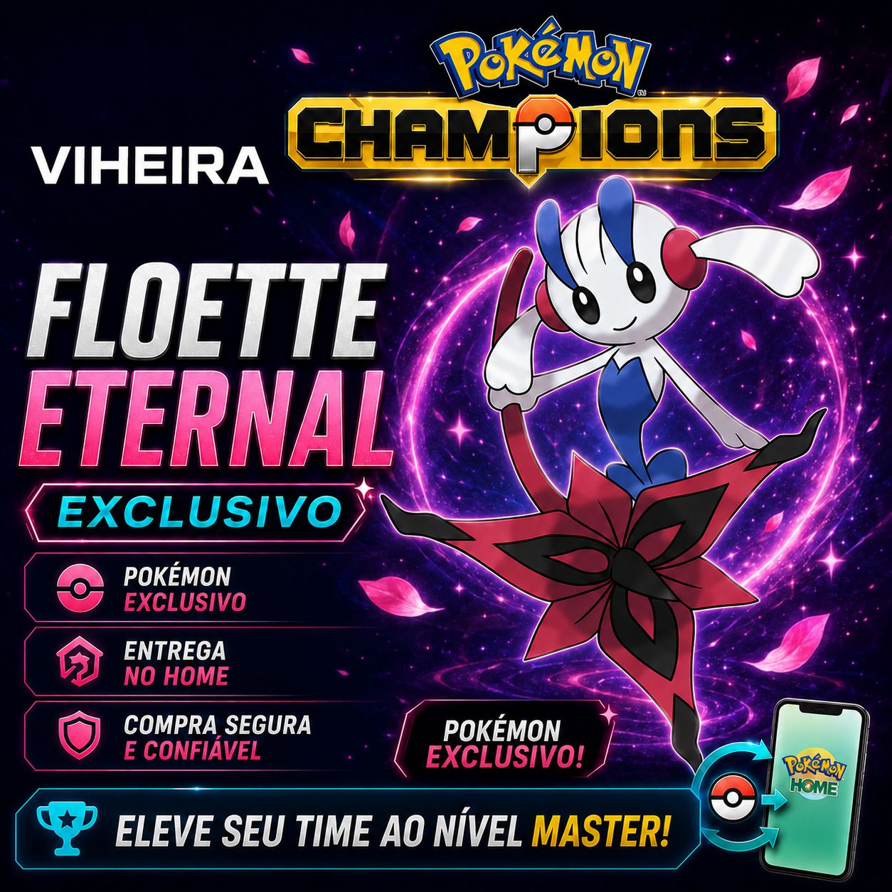 POKÉMON CHAMPIONS: TODOS OS NOVOS DA M-C POKÉMON SHINY| FLOETTE ETERNAL| BRINDES