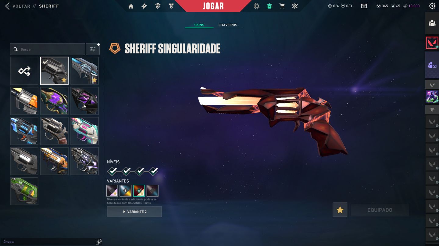 Conta valorant varias skins e rara