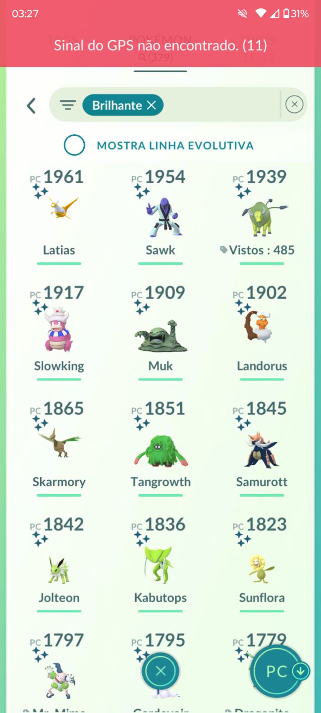 CONTA POKÉMON GO DE 2021 COM MUITOS SHINY