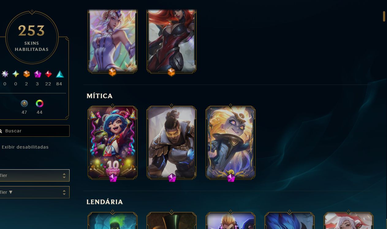 CONTA LOL | 253 SKINS | FULL ACESSO | ÚNICO DONO