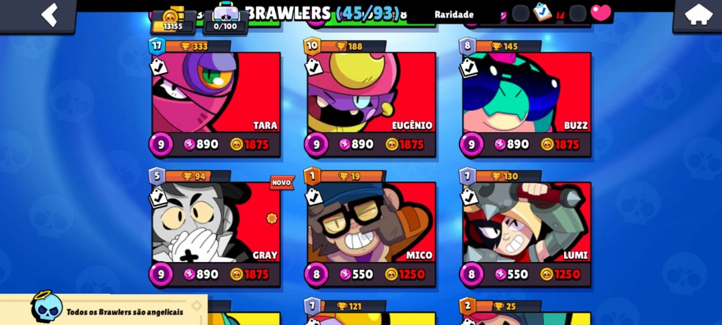 CONTA 2018 BRAWL STARS 13K +