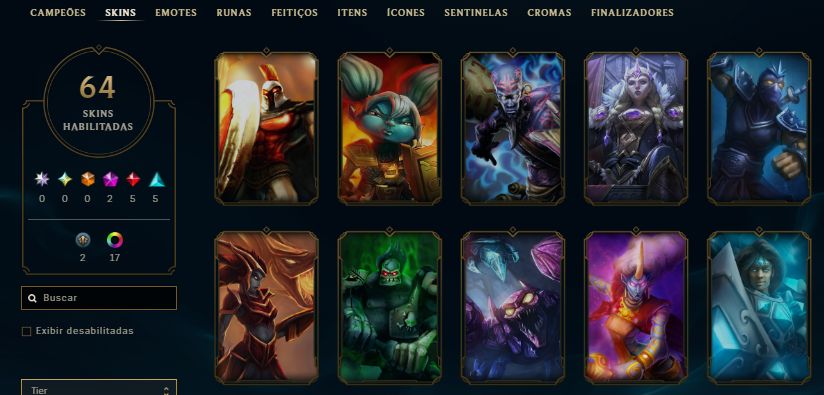 CONTA PLATINA 4 / 21 SKINS / KAISA KDA PRESTÍGIO / IRELIA CRIADORA +4 LENDÁRIAS