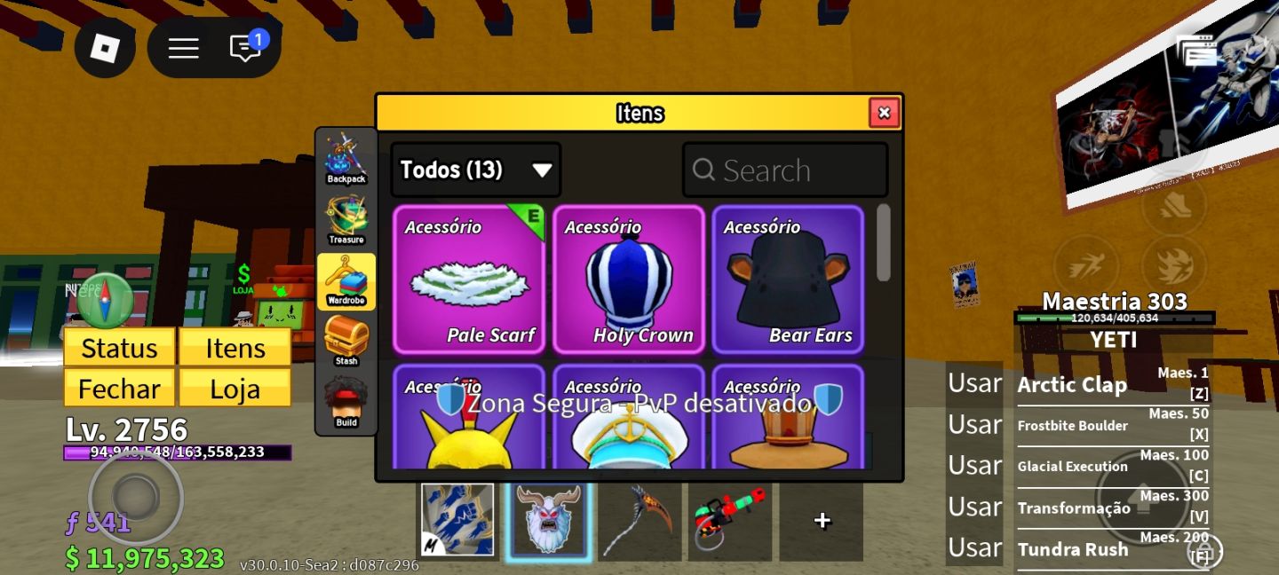 Conta Blox fruits