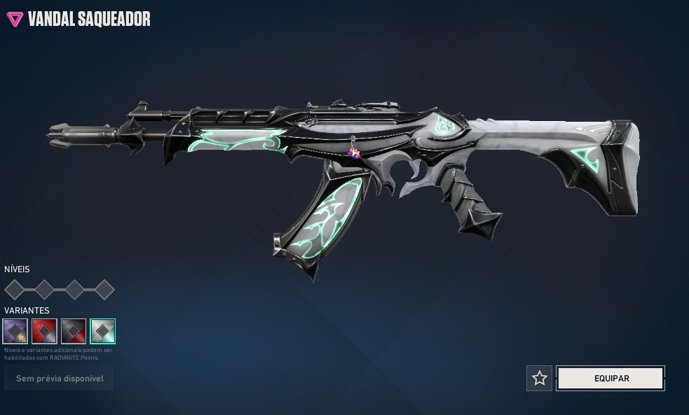 Conta Valorant, Varias skins Vandal Prelúdio do caos