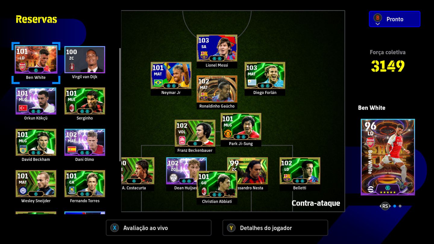 CONTA EFOOTBALL STEAM+FIFA21[ RONALDINHO+ MESSI+ NEYMAR2014 E VARIOS EPICOS
