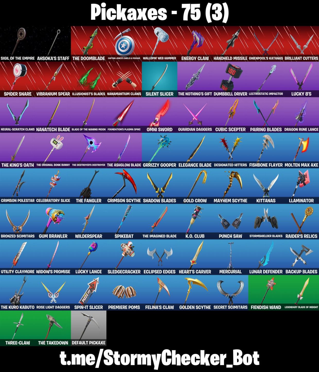 80 SKINS - SPIDER MAN - NARUTO SKINS - DOUBLE AGENT - ICON EMOTES