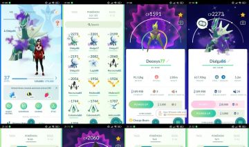 Pokémon GO LVL 37 | Dialga shiny + 2 Necrozma + 2 Moltres + Deoxys shiny T344