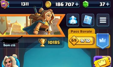 CONTA CLASH ROYALE 10 ANOS DE JOGO focado logbait classico