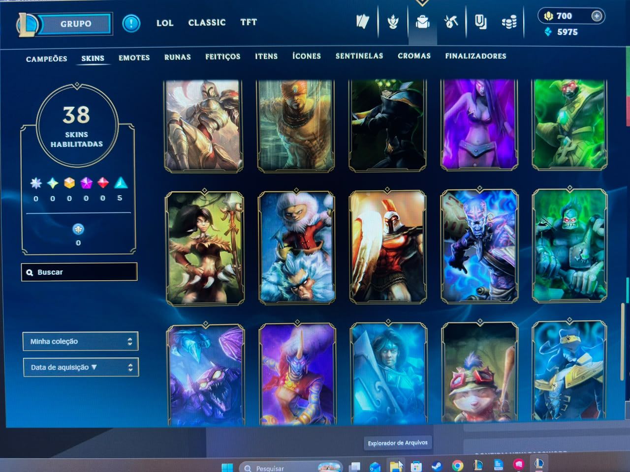 Conta lol com 700 RP + Skinz Ez ,Hwei, Leona , Miss , LB , Nami, Neeko