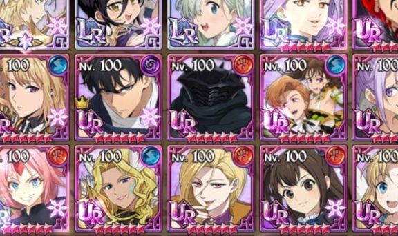 CONTA De 7DS com COLLAB RE ZERO + SLIME + SOLO