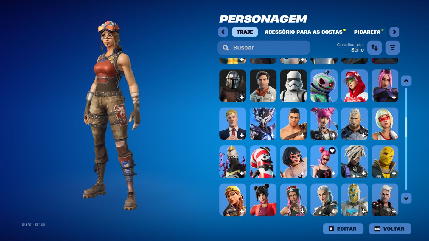 CONTA DE FORTNITE ANTIGA COM RENEGADE RAIDER