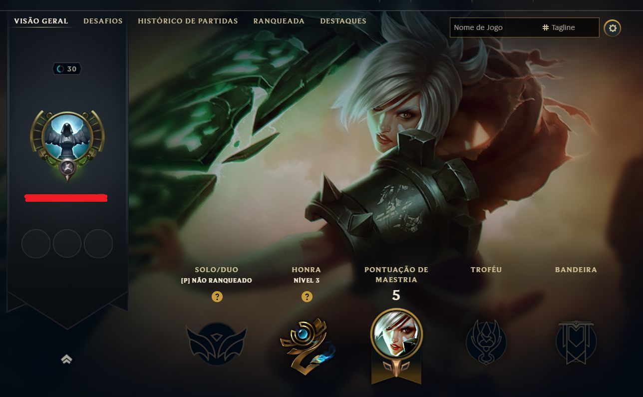 [ 100% SEGURO! ] CONTA UNRANKED 20 CHAMP | IDEAL PARA SMURF