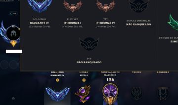 Conta lol diamante 4, alteração de email, senha e nick disponível