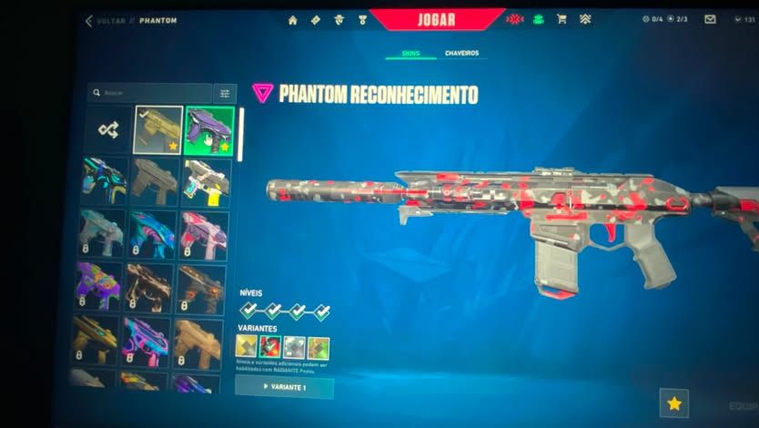 Valorant | 55 Skins | Araxys| Prelúdio | kuronami |Nível 155 | ASCENDENTE