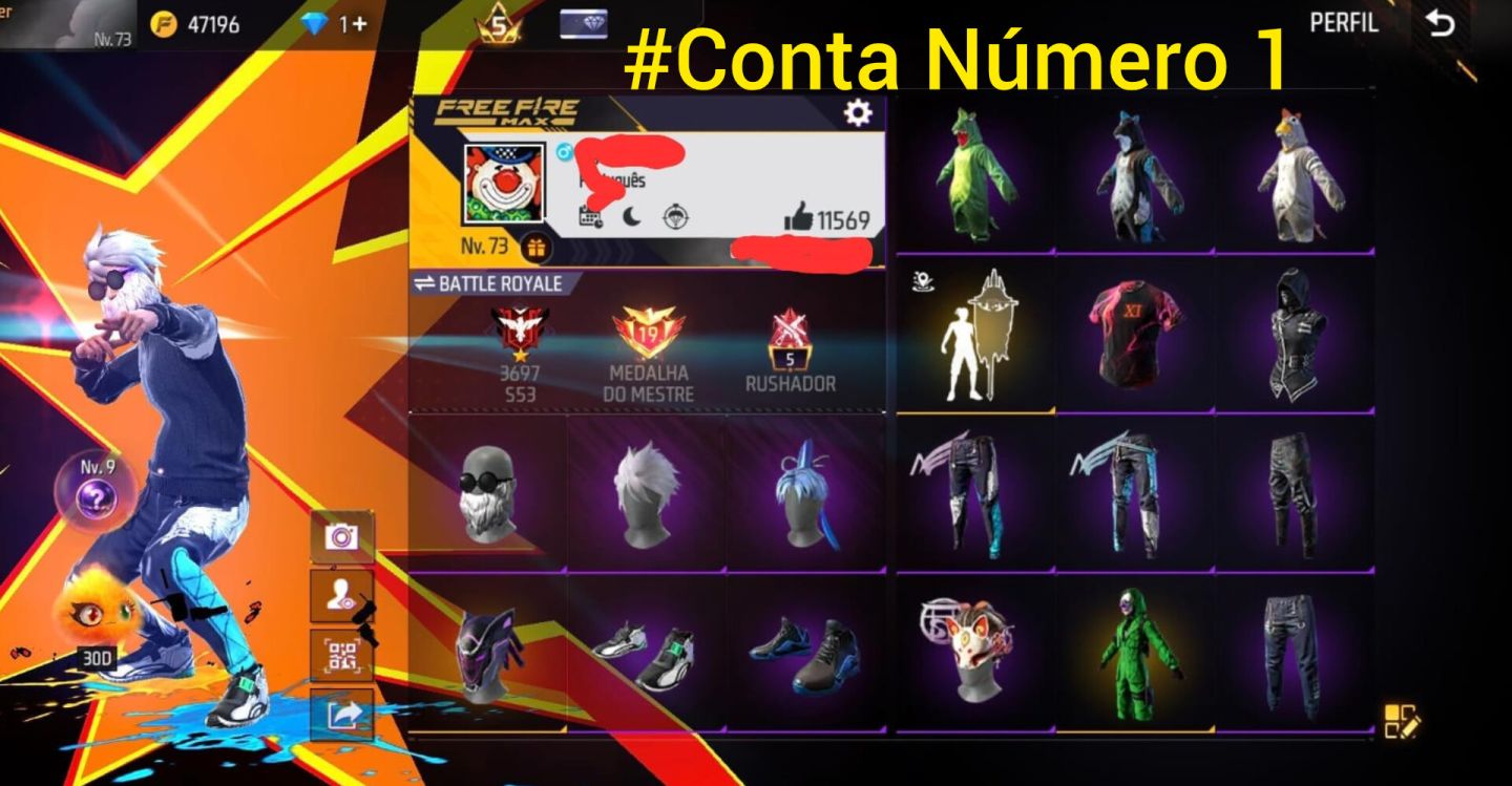 DIVERSAS CONTAS DE FREE FIRE, GEMADA BÁSICA E ETC... LÉIA A DESCRIÇÃO POR FAVOR