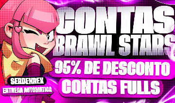 95% DE DESCONTO, CONTAS BRAWL STARS, 60K,50K,40K,30K,20K,10K, TROFEUS, BRAWLERS