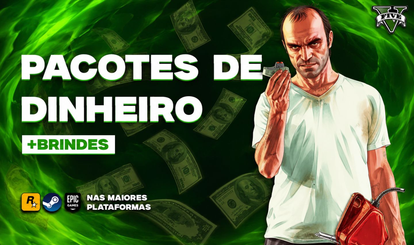 GTA ONLINE (PC) - PACOTES DE DINHEIRO +LEVEL +BRINDES