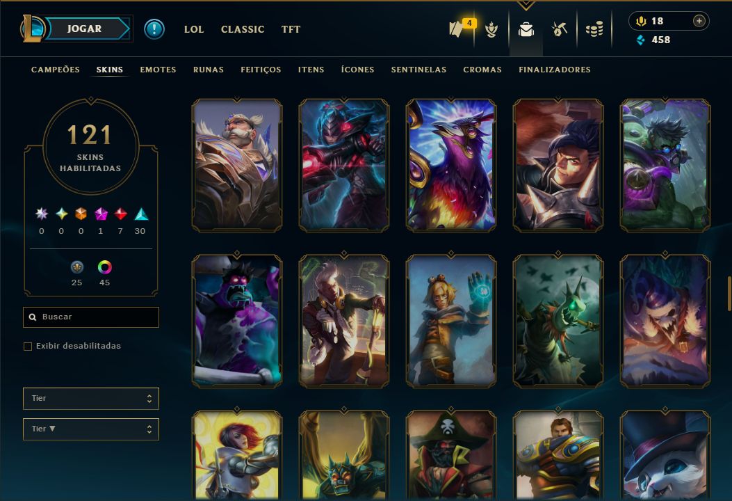 LENDÁRIA DARIUS MESTRE DA ENTERRADA + [QUASE 150 SKINS HABILITADAS] + TROCA NICK