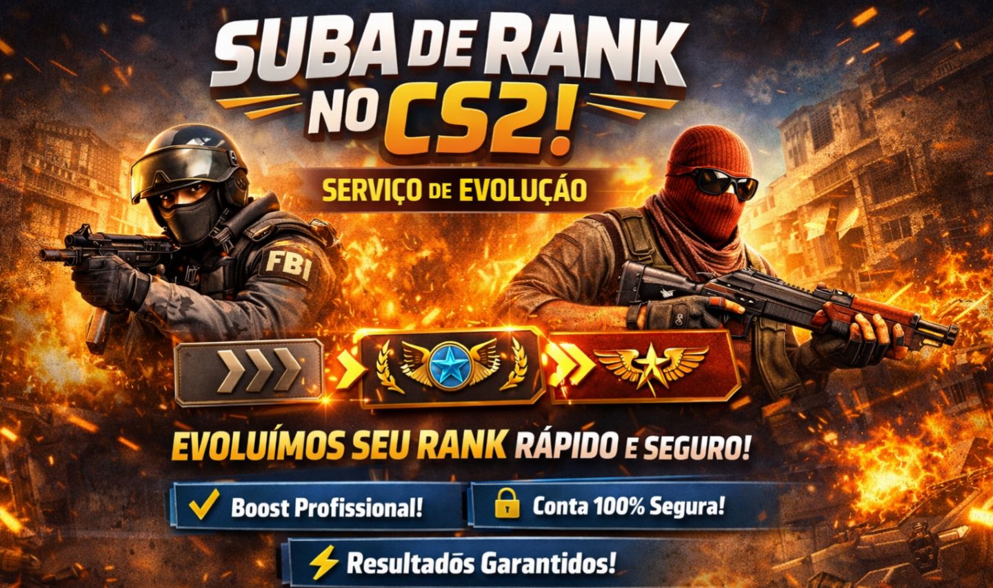CS2 RANK BOOST (PREMIER & COMPETITIVO) Menor Preço do mercado!!PROMOÇÃO!!