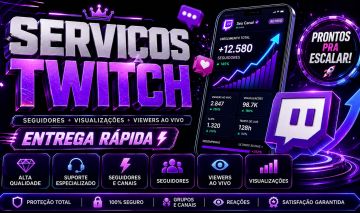 [PREÇO BAIXO] TWITCH | SEGUIDORES | VISUALIZAÇÕES EM VÍDEOS | ENTREGA RÁPIDA