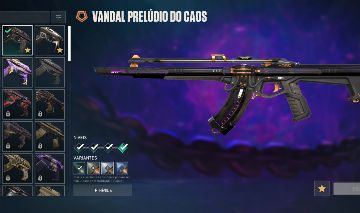 Conta Valorant com skin // karambit saqueadora, vandal e phantom