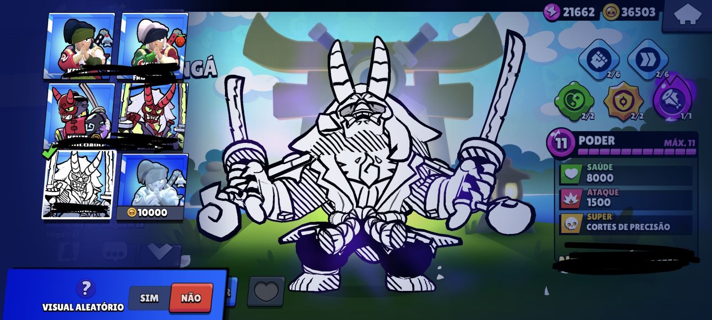 CONTA BRAWL STARS TOP 73K COM VÁRIAS SKINS LIMITADAS