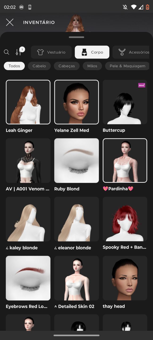CONTA IMVU BASTANTE ITENS COM AGE E COM ALGUM SEGUIDORES
