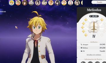 Conta End Game 7DS bem upada e com muitos recursos e personagens