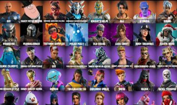 CONTA FORTNITE RARA COM LARA CROFT, 52 SKINS RARAS