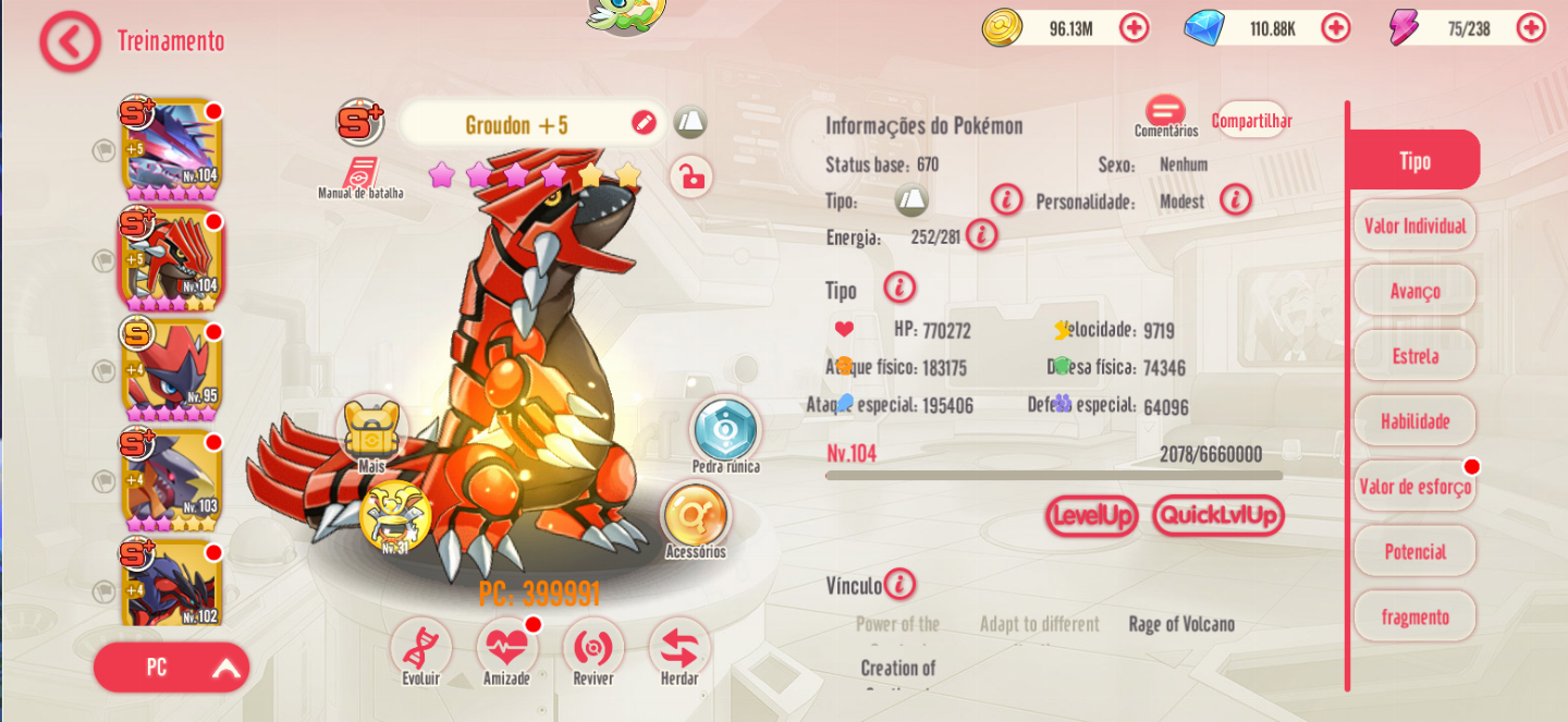CONTA MEGAMON GLOBAL - MAIS DE 2 MILHÕES DE PODER - LEVEL 104