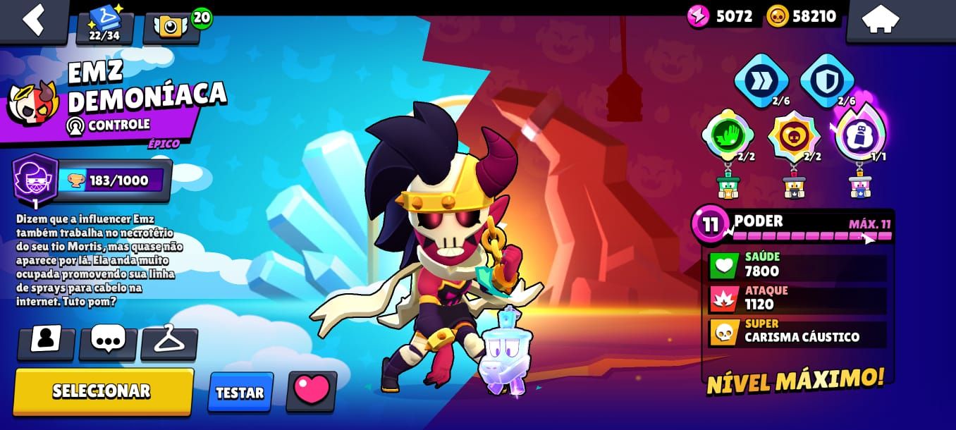 CONTA BRAWL STARS FULL 106K TROFÉUS | 107/107 | 90 PRESTÍGIOS | ALL HIPERCARGAS