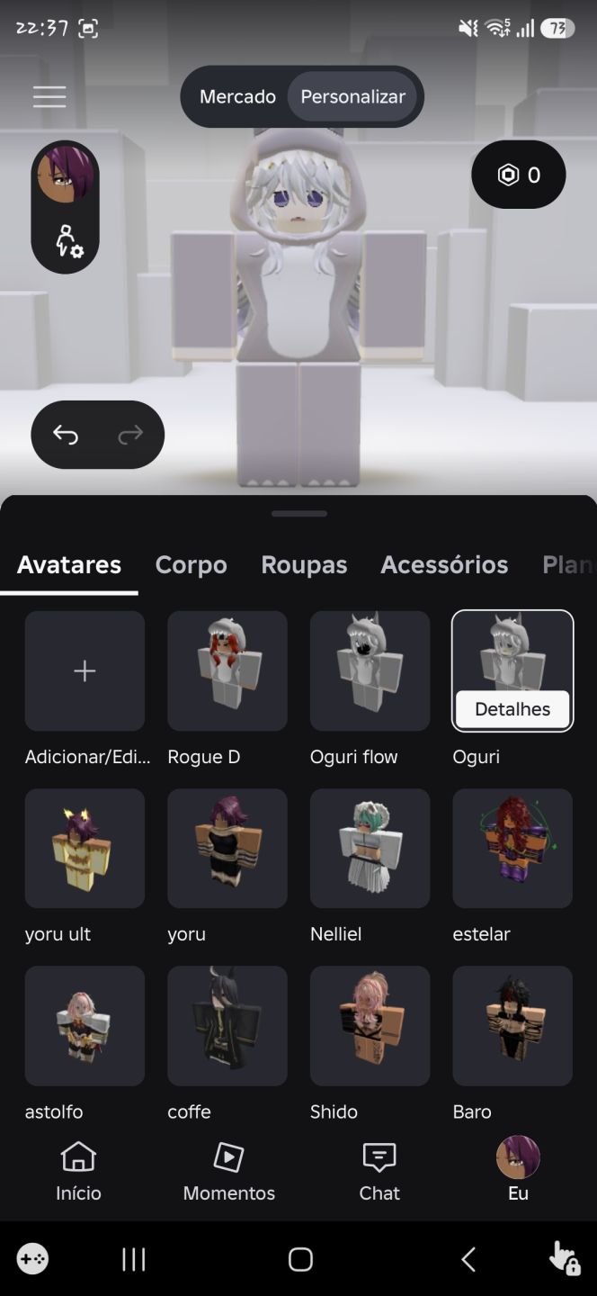 Conta roblox com muitas skins femininas