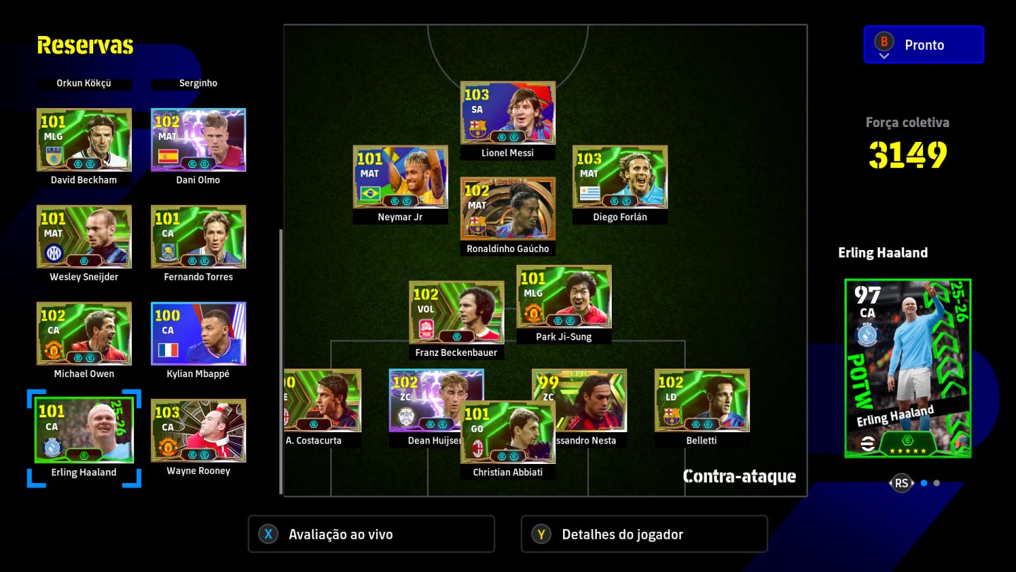 CONTA EFOOTBALL STEAM+FIFA21[ RONALDINHO+ MESSI+ NEYMAR2014 E VARIOS EPICOS