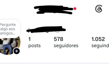Conta de Instagram 578 seguidores