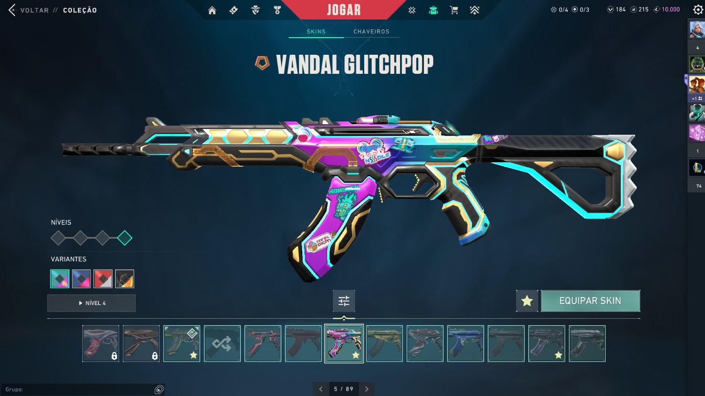1x conta valorant top tier skins facas RGX + KARAMBIT
