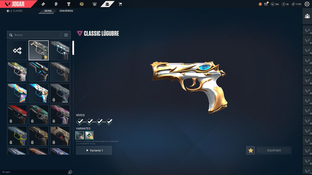 CONTA VALORANT NIVEL 240 COM 40 SKINS COMPRADAS.