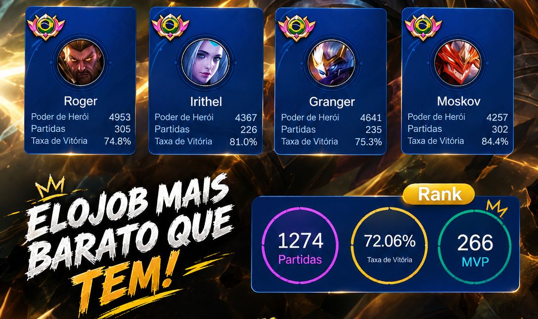 UP DE ELO MOBILE LEGENDS - ELOJOB E DUOJOB