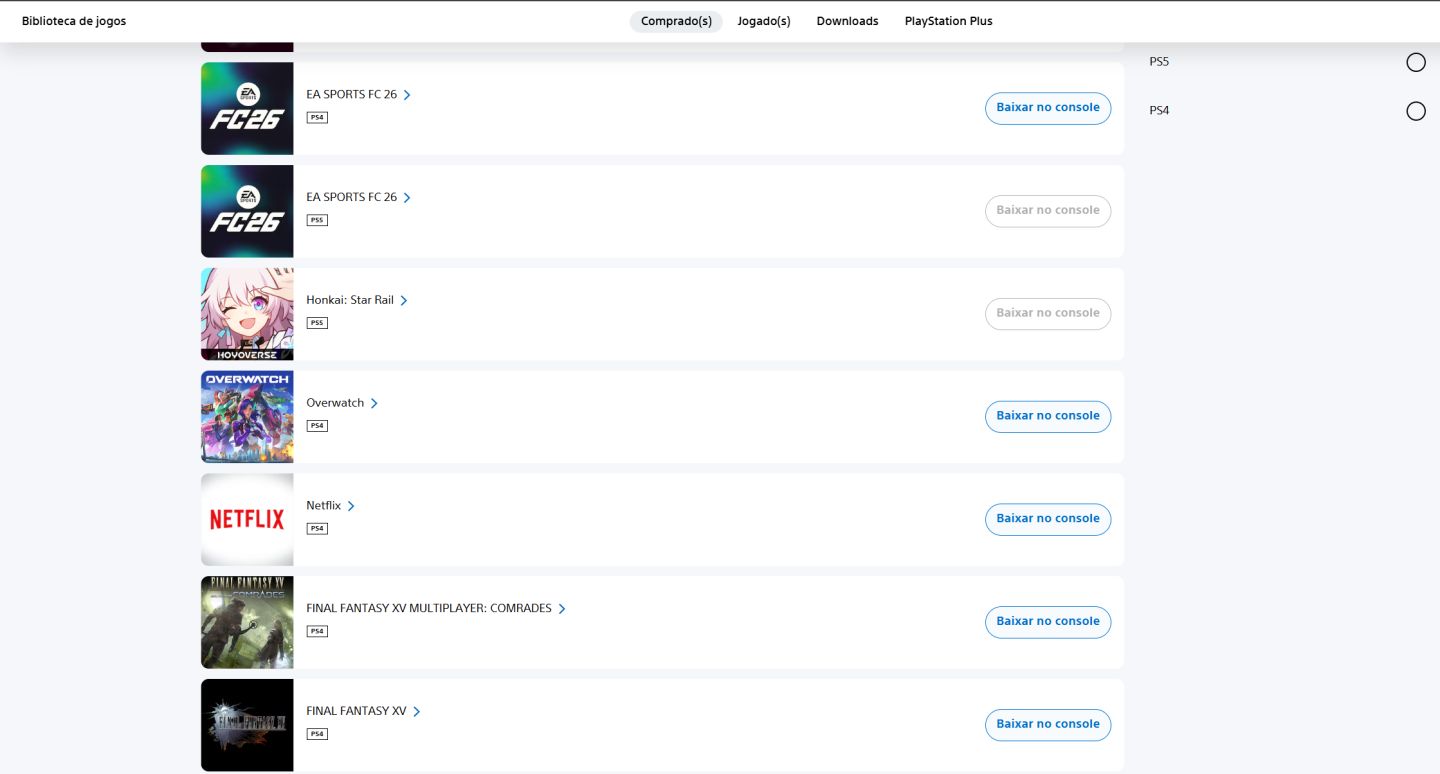 Conta playstation com 65++ jogos