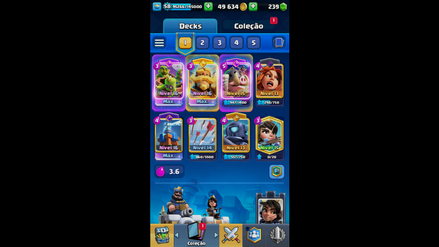 Conta de clash muito avançada com 10500 trofeus muito boa e falou negociavel!!!