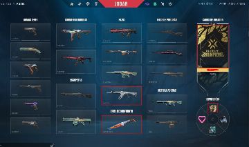 CONTA VALORANT [ASCENDENTE 1 ATIVO] COM SKINS, VANDAL, FACA, SMURF