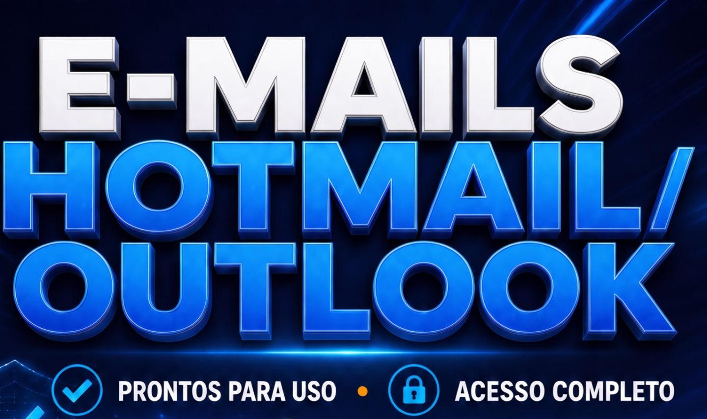 E-mails Hotmail / Outlook | Prontos para Uso | Acesso Completo | Sem SMS
