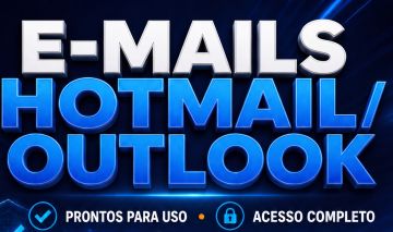 E-mails Hotmail / Outlook | Prontos para Uso | Acesso Completo | Sem SMS