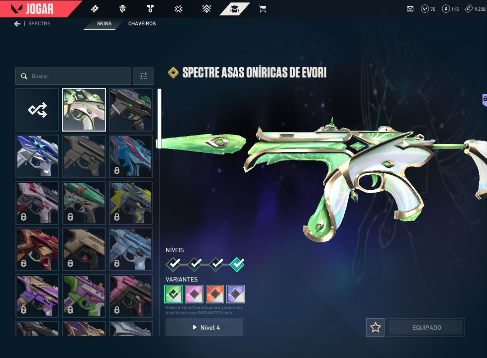 CONTA VALORANT COM PACOTE CHAMPIONS 2026, VANDAL, PHANTON, OP E SPECTRE