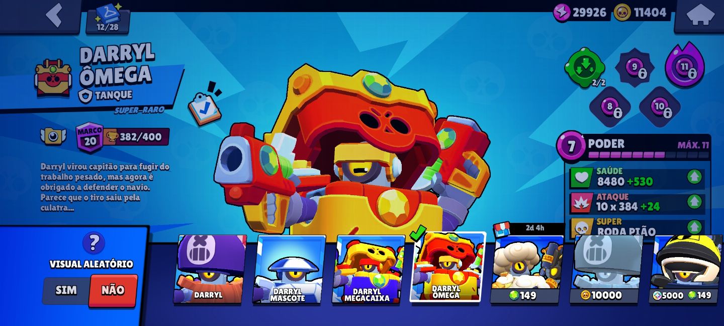 CONTA DE BRAWL STARS 12K DE TROFÉUS